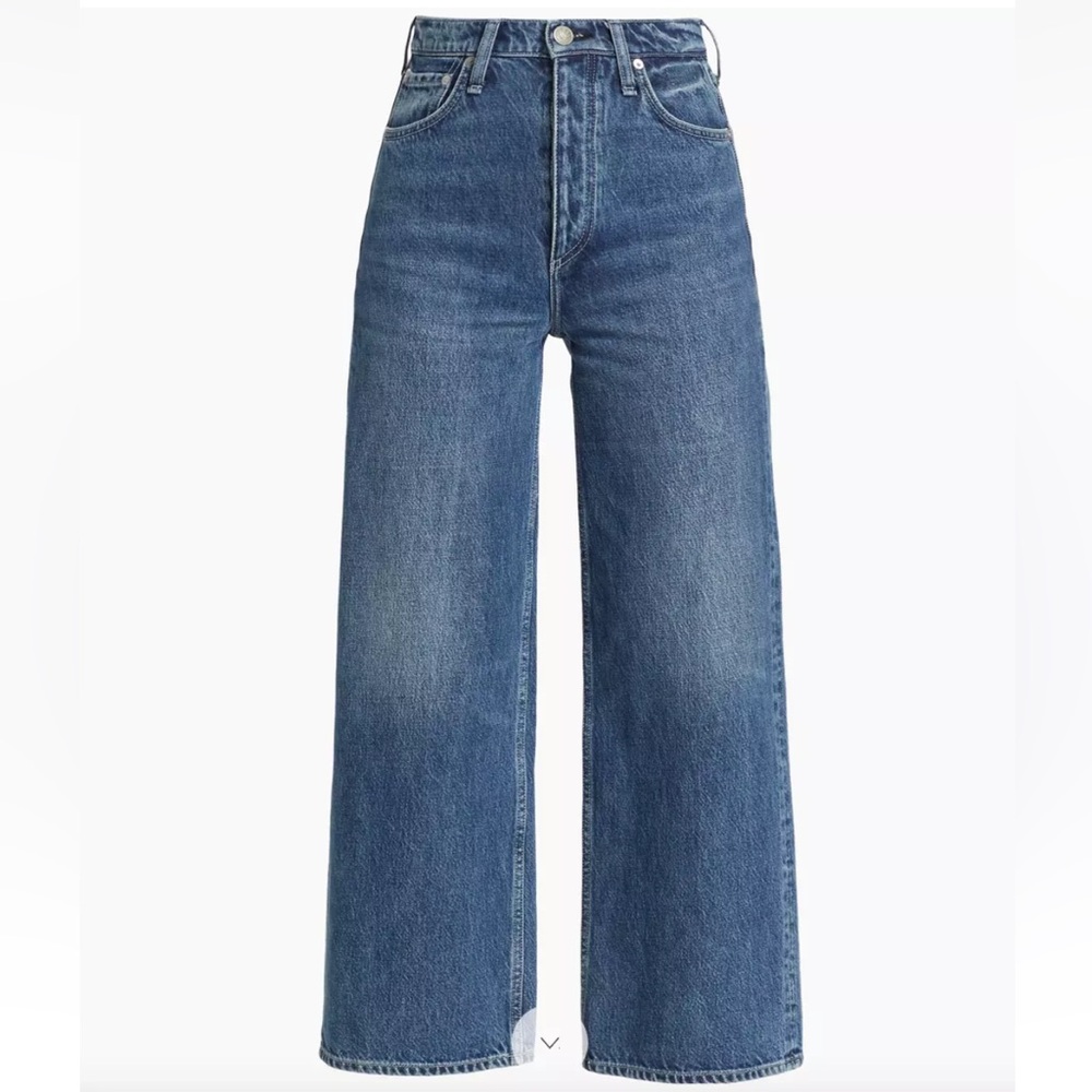 RAG & BONE Corso Andi High Rise Cropped Wide Leg Jeans 23 NWT